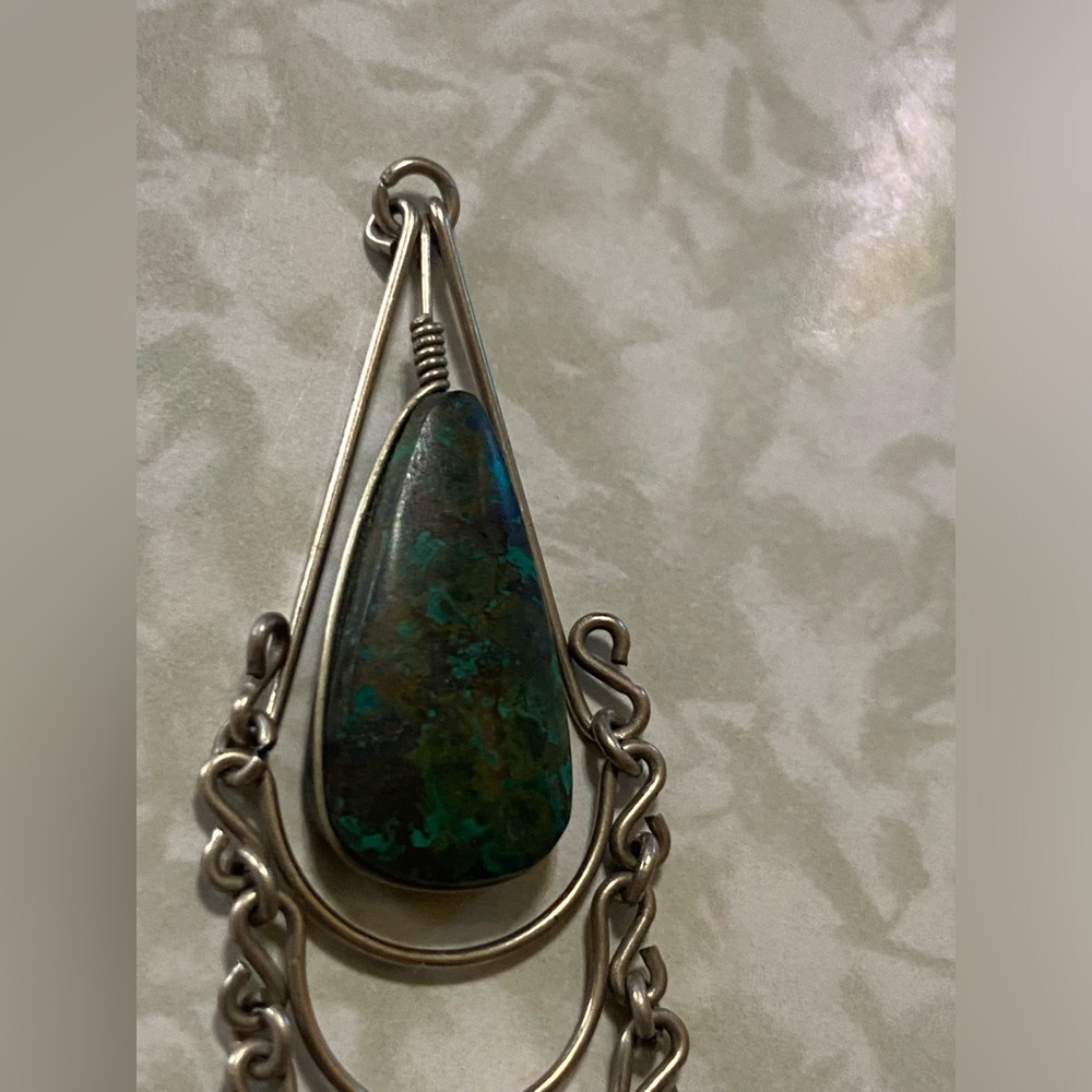 Vintage Dangling Stone Pendant #7793 - Picture 5 of 7